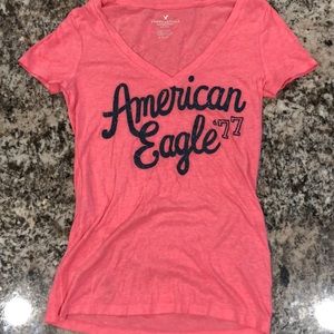 Pink American Eagle tee shirt size small